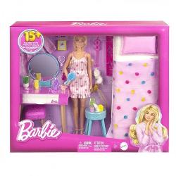 Papusa Barbie - Set de joaca Dormitorul lui Barbie MTHPT55