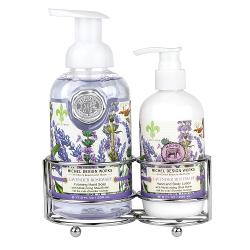 Set cu crema de maini si sapun lichid spumant Michel Design Works Lavender Rosemary HCGS81