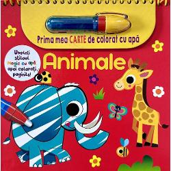 Animale - Prima carte de colorat cu apa