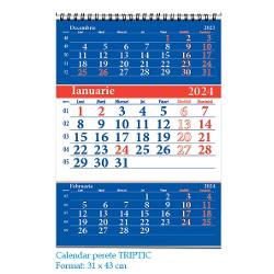 Calendar triptic cu cursor 2024