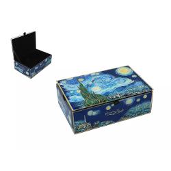 Vezi detalii pentru Cutie bijuterii, sticla, Van Gogh, Noapte instelata 15 10 5 5cm 1959021