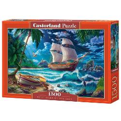 Puzzle cu 1500 de piese Castorland - First night on new land 152070