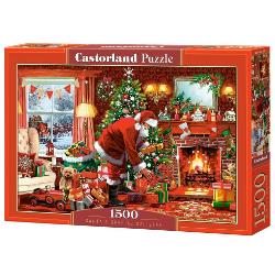 Puzzle cu 1500 de piese Castorland - Santas Special Delivery 152100