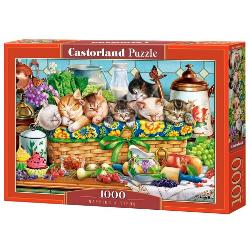 Puzzle cu 1000 de piese Castorland - Napping Kittens 105069