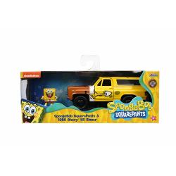 Masinuta metalica si figurina Sponge Bob 1980 Chevy K5 Blazer 253253017