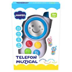 Jucarie cu lumini si sunete pentru bebelusi Minibo - Telefon Muzical INT1141