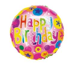 Balon Folie Happy Birthday 46 cm DACO BL46F