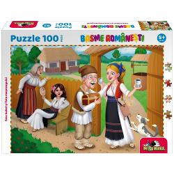 Puzzle cu 100 de piese Noriel Puzzle - Basme Romanesti Fata babei si fata mosneagului INT5854