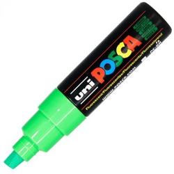 Marker UNI PC 8K Posca 8.0 mm varf tesit verde fluorescent U.K 16926 M650