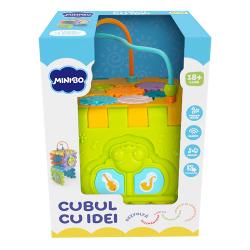 Jucarie pentru bebelusi - Cubul cu idei, Minibo INT3831