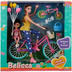Vezi detalii pentru Set de joaca cu papusi Mama si Fetita pe bicicleta Bellisa S00003047