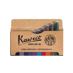Set cu 10 patroane de cerneala pentru stilou, 10 culori, Kaweco KW11000344