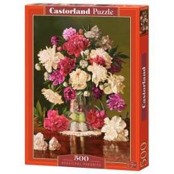 Puzzle cu 500 de piese Castorland - Beautiful Pheonies