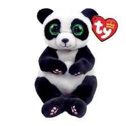 Jucarie de plus TY Beanie Bellies - YING, panda alb cu negru, 15 cm TY40542