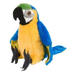 Jucarie de plus Wild Republic - Papagal Macaw Galben, 30 cm WR12248