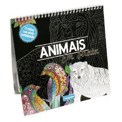 Carte de colorat pentru adulti Animale (metalizat)