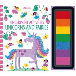 Unicorn and fairies fingerprint activities