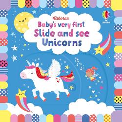 Baby’s very first slide and see unicorns