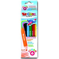 Creioane colorate Jumbo 6cul /set Toy Color TC062