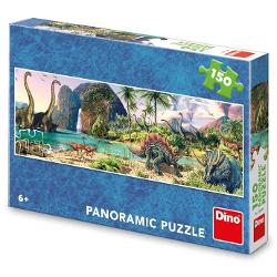 Puzzle panoramic cu 150 de piese Dino Toys - Dinozauri 393301