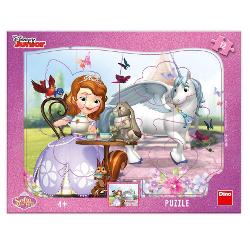Puzzle cu 12 piese Dino Toys - Printesa Sofia 303126