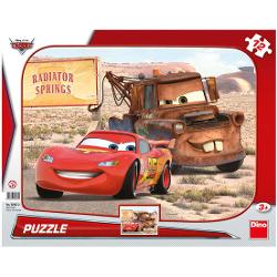 Puzzle cu 12 piese Dino Toys - Peripetii cu Lightning McQueen 303072