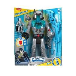 Robot Batman in costum gri 30 cm Fisher Price Imaginext DC Super Friends MTHMK87_HMK88