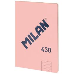 Caiet A4, dictando, 48 file, hartie 95 g, cusut, Milan roz
