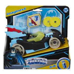 DC Super Friends - Vehicul cu figurina Batman cu costum gri, Fisher Price Imaginext MTM5649_HFD48