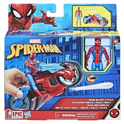 Vezi detalii pentru Set cu figurina si vehicul Web Blast Cycle Spider-man F6899