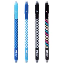 Roller gel cu rescriere, 0.5 mm, culoare de scriere albastru, MG Happy Color Skate HA412001SK3