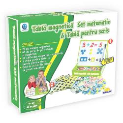 Joc educativ Smile Games, Set matematic cu tabla pentru scris, 98 piese S00007927
