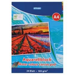 Bloc de desen Aquarell TOP A4 185 g 24 file Stylex 28690