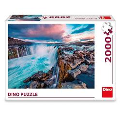 Puzzle cu 2000 de piese DINO TOYS - Cascada Selfoss 38789