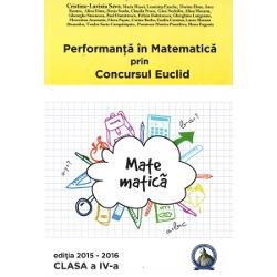 Performanata in matematica prin concursul Euclid clasa a IV a 2015-2016