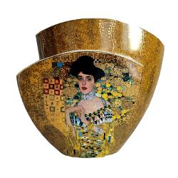 Vaza de portelan cu decor aurit, Klimt Kiss Adele, 20 cm 67062041