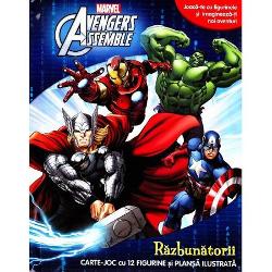 Vezi detalii pentru Avengers Assemble. Razbunatorii. Carte joc cu 12 figurine si plansa ilustrata