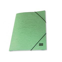 Mapa carton cretat Skag, A4, inchidere cu elastic, verde SK215848