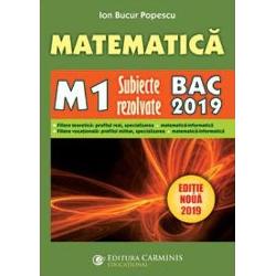 Matematica M1 subiecte bac 2019