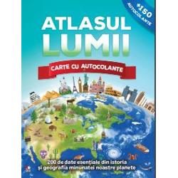 Atlasul Lumii. Carte cu autocolante