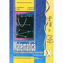 Manual de matematica clasa a IX a TC +CD editia 2019