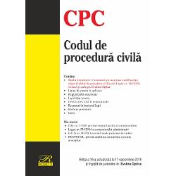 Codul de procedura civila. Studiul introductiv: Comentarii pe marginea modificarilor aduse Codului de procedura civila prin Legea nr. 310/2018, revizuit si adaugit 17.09.2019