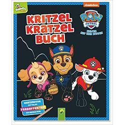 Paw Patrol – Kritzel-Kratzel-Buch: Auskratzmotive mit tollen Farbeffekten. Mit Bambus-Stick clb.ro imagine 2022