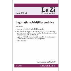 Legislatia achizitiilor publice (707) 07-Ian-2020