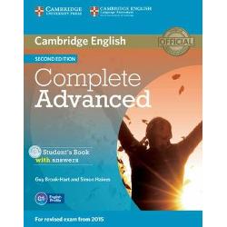 Complete advanced 2nd edition student’s book with answers with cd-rom
