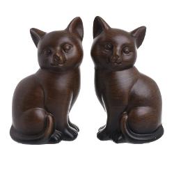 85 Set 2 pisici ceramica maro 13x10x21.5 Class Gift imagine 2022
