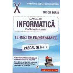 Manual de informatica pentru clasa a X-a: Profil real - intensiv, tehnici de programare: PASCAL si C ++