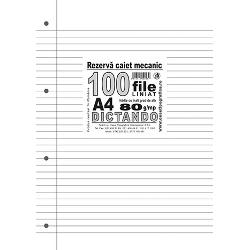 Rezerve Caiet Mecanic A4 100 File Dictando Casa Tipografica