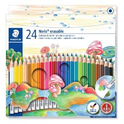Creioane colorate Noris cu guma 24/set ST-14450-NC24
