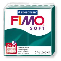 Plastelina Fimo Soft 56G Cod Cul 56 Verde Smarald STH-8020-56
